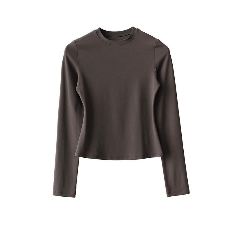 Women's Slim Fit Long Sleeve Sports Top for Running & Yoga - Spring/Autumn Style