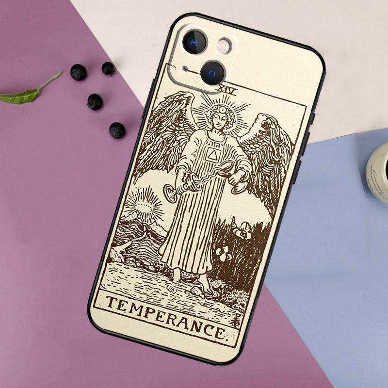 Tarot Card Astrology Sun Moon Case For iPhone 15 14 13 12 11 Pro Max Plus X XS Max XR 7 8 SE 2020 2022 Cover Accessories