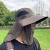 With Removable Mask Bucket Hat Breathable Beach Cap Fashion Fisherman Hat  Outdoor
