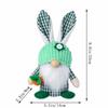Plush Material Easter Plush Rabbit Easter Decor Bunny Dwarf Ornament  Desktop Decor