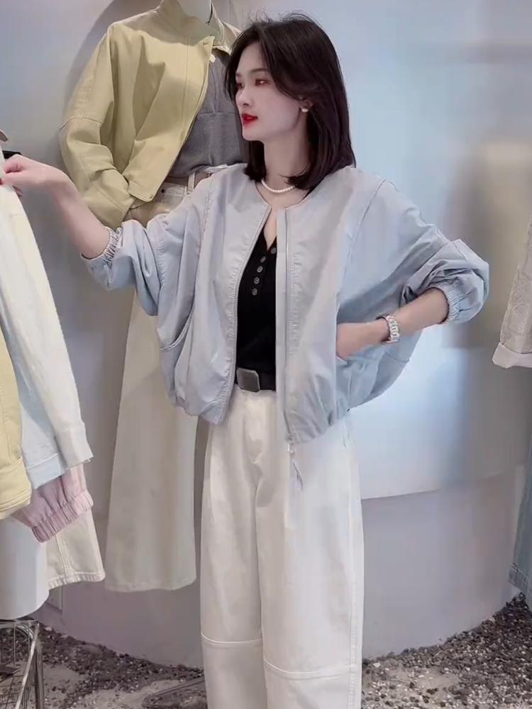 Damen Frühjahr 2025 Stilvolle Lässige Baseballjacke - Leicht & Vielseitig