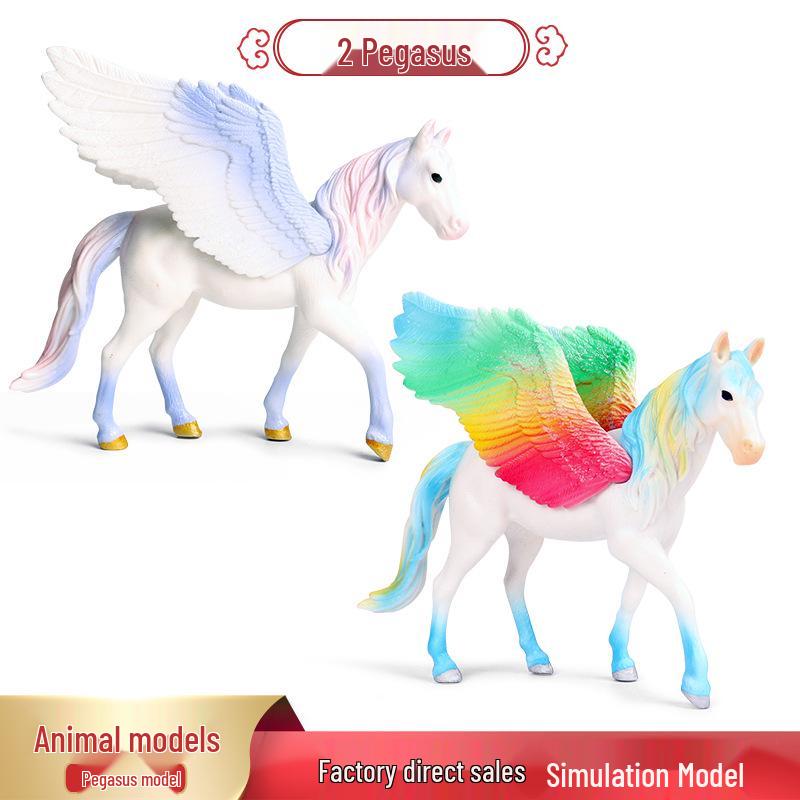 European Mythology Legend Pegasus Unicorn Toy Model for Kids