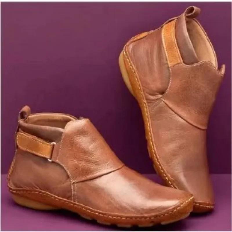 Fashion 2024 High Quality Women's Shoes Ankle Women's Boots Fashion Plus Size Modern Boots Women Hot Sale Round Toe Shoes for Women