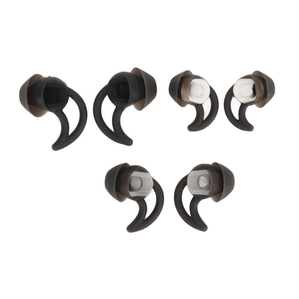 3 páry S M L Náhradní silikonové koncovky do uší Měkké pohodlné silikonové koncovky do uší pro sluchátka QC20 QC30 IE2 IE3 SIE2i