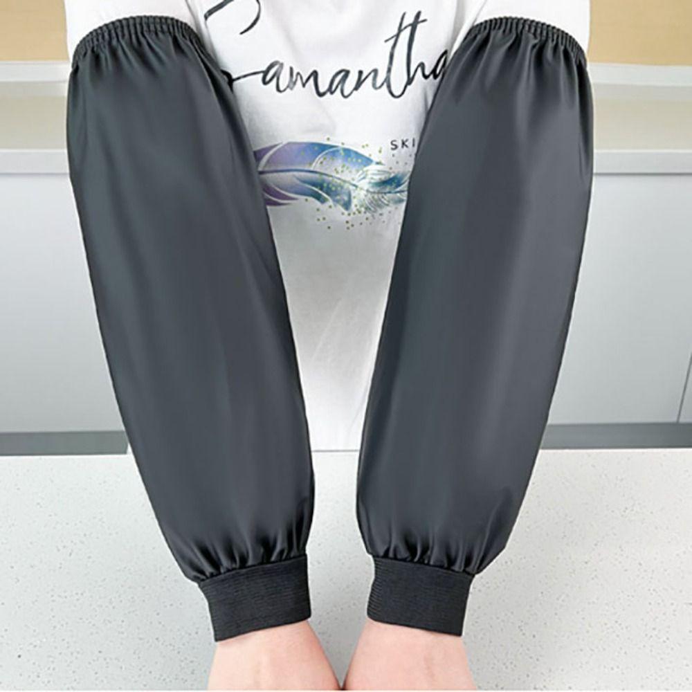 1Pair Soft Leather Oil-Proof  Sleeve Multi-function Cleaning Oversleeves Working Arm Protector