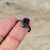 African Amethyst Rough Ring Electroformed Copper Ring Gemstone Jewelry Adjustable Rings Handmade Ring Electroformed Copper Jewelry For Gift