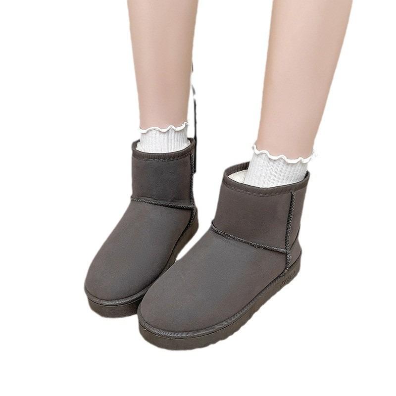 Snow boots women's short tube new winter snow cotton shoes piled thickened bread shoes non-slip warm women's boots