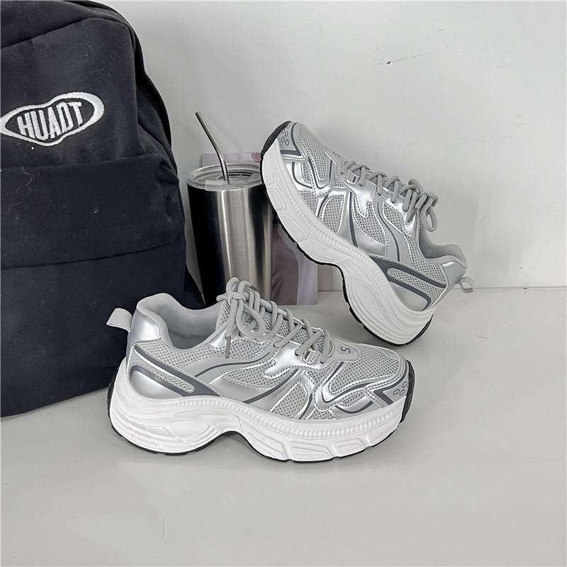 Summer Women's Luxury Designer Fashion Fitness Chunky Running Sneakers Breathable Tennis Increased Jogging Vulcanized Trainers