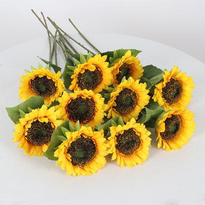 Sonnenblumen Künstliche Blumen, Einzelne Sonnenblumen, Heim Wohnzimmer und Büro Dekoration Ornamente, Künstliche Blumen, Foto-Requisiten