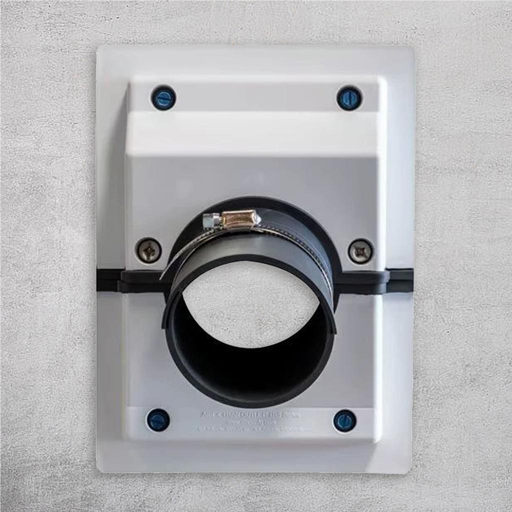 HVAC Wall Penetration & Line-Set Cover Kit 2-Piece Pipe Hole Cover with Soft Gasket for HVAC/Mini Split AC Easy Install On Wall