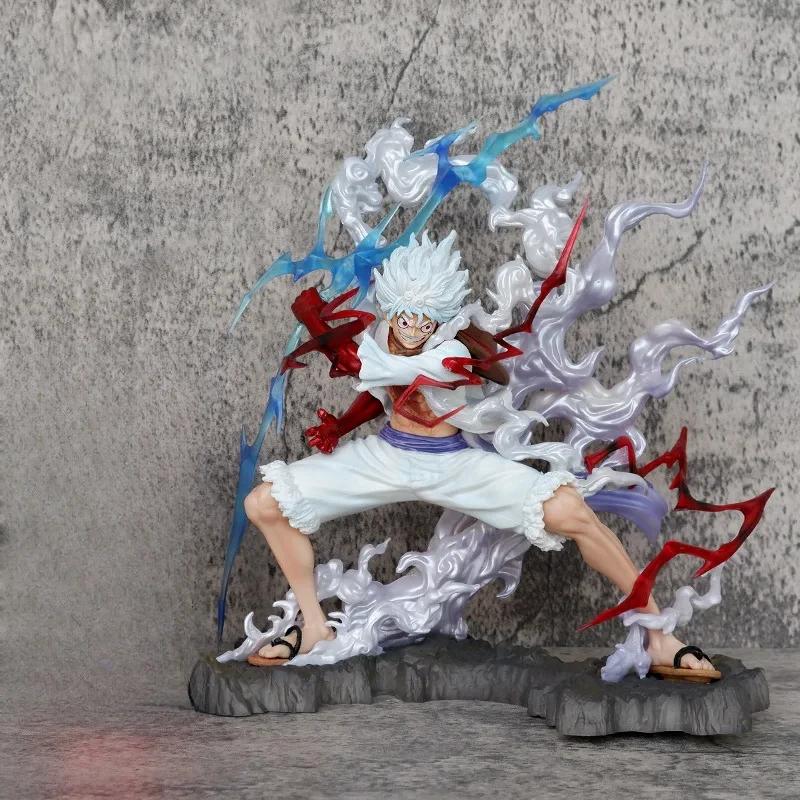 One Piece Raiden Five Gear Nica Lightning Luffy Action Figure Model Statue Toys Collection Decoration Model Playthings Present 2026