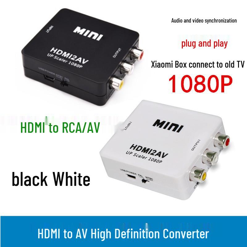 

Мини HDMI к AV HD Адаптер - Конвертер HDMI2AV RCA чёрный