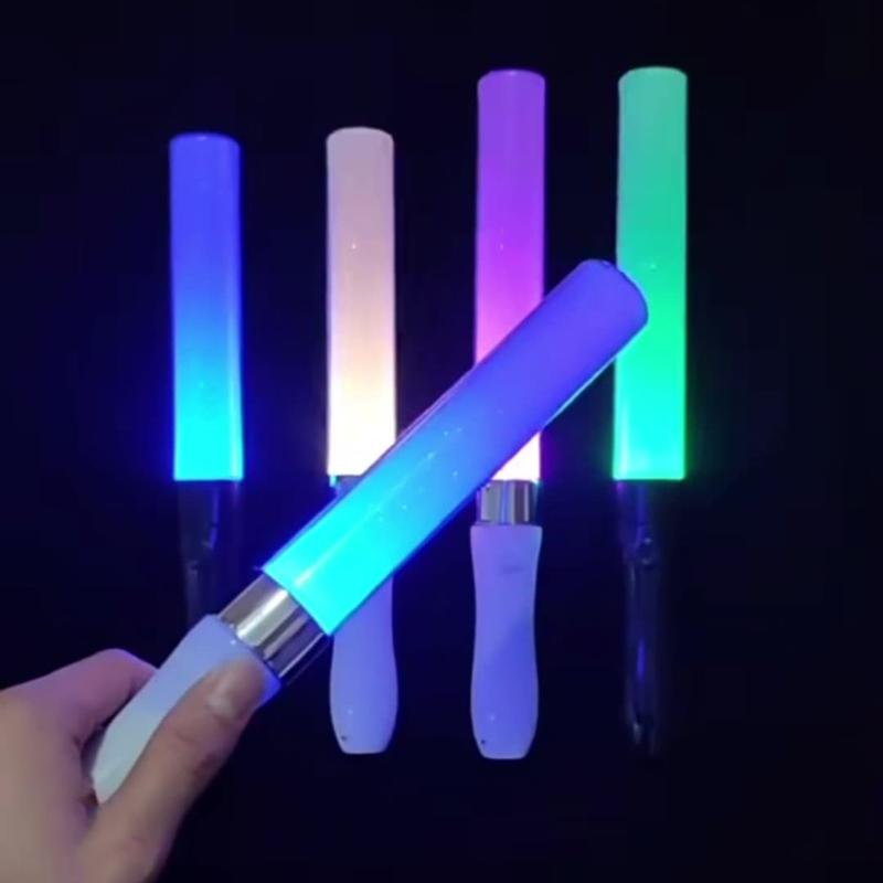 1/5Pcs Glow Sticks with Hook Luminous Fluorescence Light Up Glow in The Dark Club Bar Concert Party Light Sticks Party Props