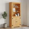 Wardrobe - vidaXL - Corona Range - Solid Pine - 80x40x170 Cm - 2 Doors - Brown