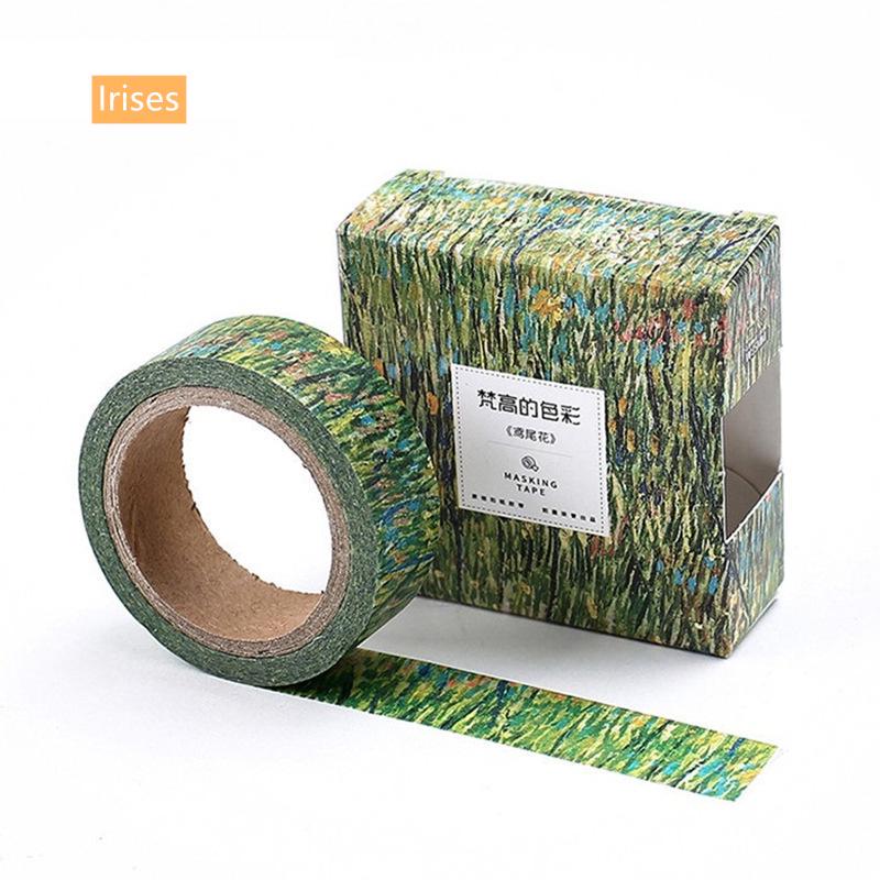 Van Goah Pintura Washi Tape Estrelado Noite Íris Damasco Fitas Adesivas Máscara Adesivos Deco A6186