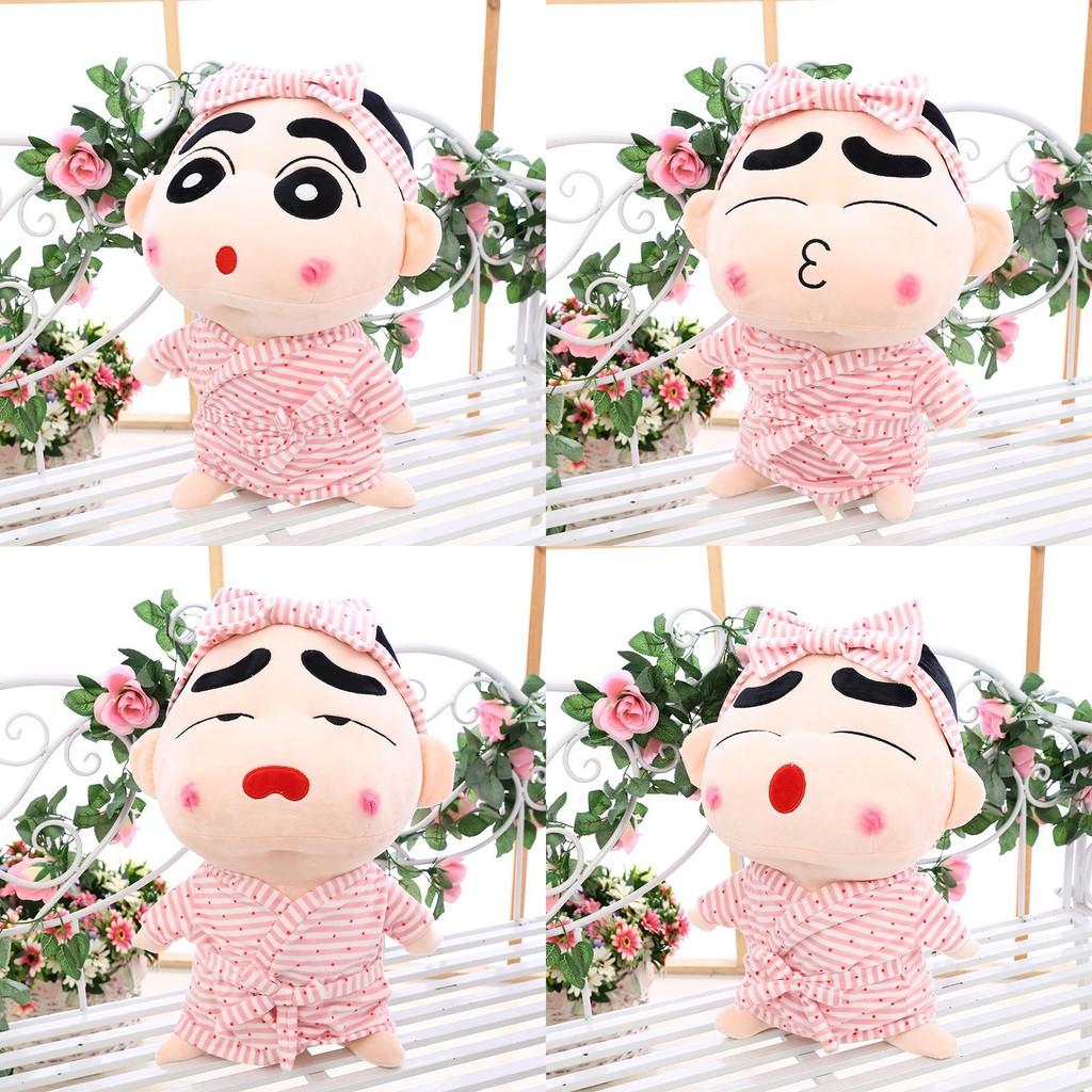 Adorable Plush Crayon Shinchan Doll In Colorful Bathrobe For Cozy Cuddling Gifts