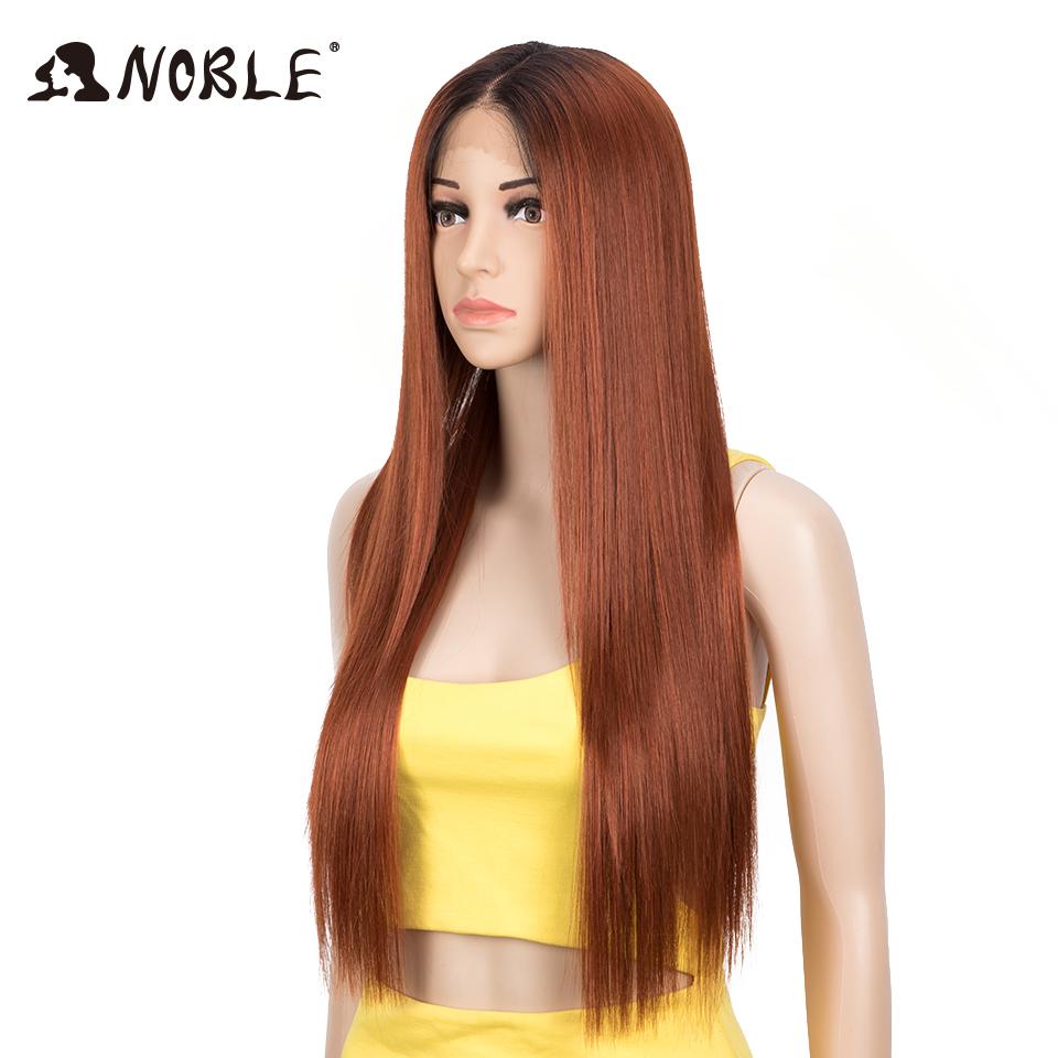 Noble Synthetic Lace Front Wig 28Inch Long Straight Lace Wig Red Wig Women Lace Wig Wig For Black Women Straight Lace Front Wigs