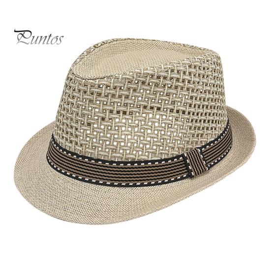 Mesh Woven Hat Wide Brim Sun Hat, Hollow Breathable Jazz UV Outdoor Protection Air Circulation for Activities Beach Travel Golf
