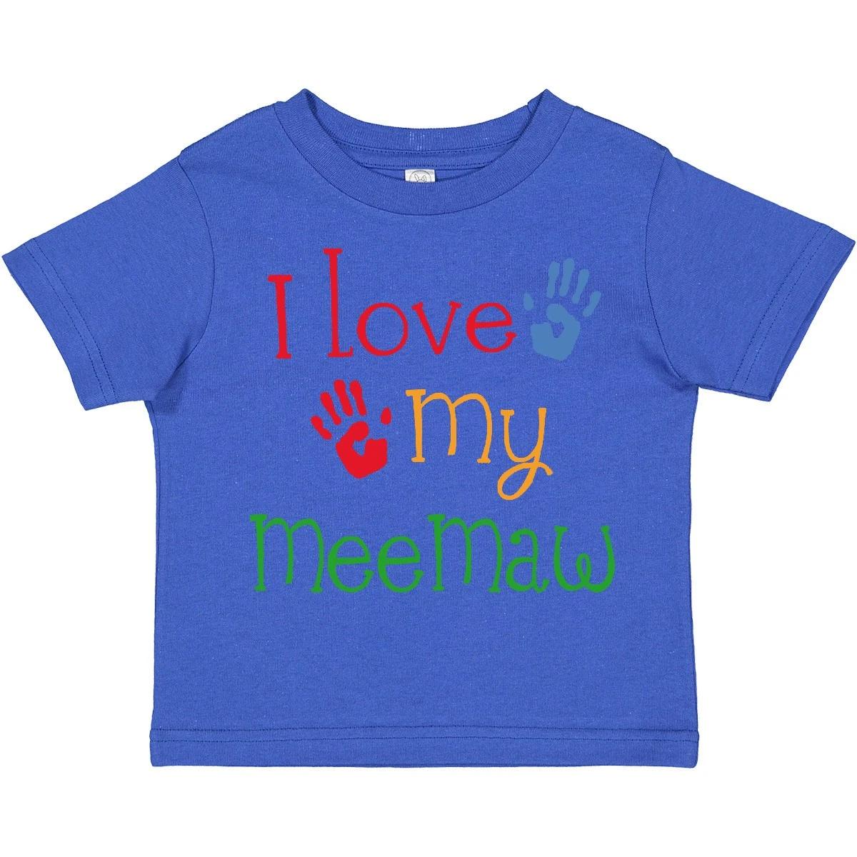 Inktastic I Love My MeeMaw Toddler T-Shirt Mee Maw Grandma Grandchild Grandkids 130