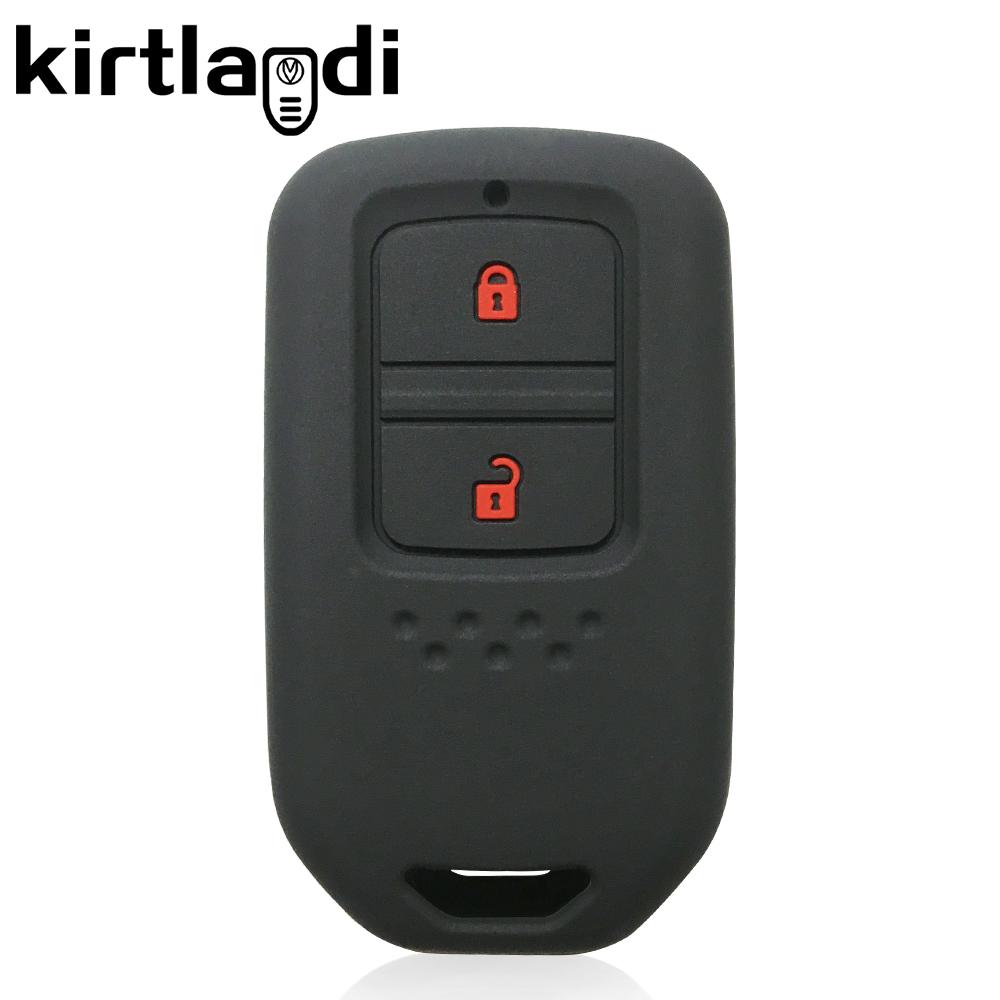Coque en silicone pour clé de voiture Honda Fit Lucky Vezel City Civic Jazz BRV BR-V HRV HR-V Shuttle Gp8 Shell Holder Keychain