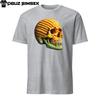 Unisex T-Shirt mit kurzen Ärmeln Herren Damen T-Shirts Oberteil: Faszinierendes Maiskolben-Menschlicher Schädel-Design