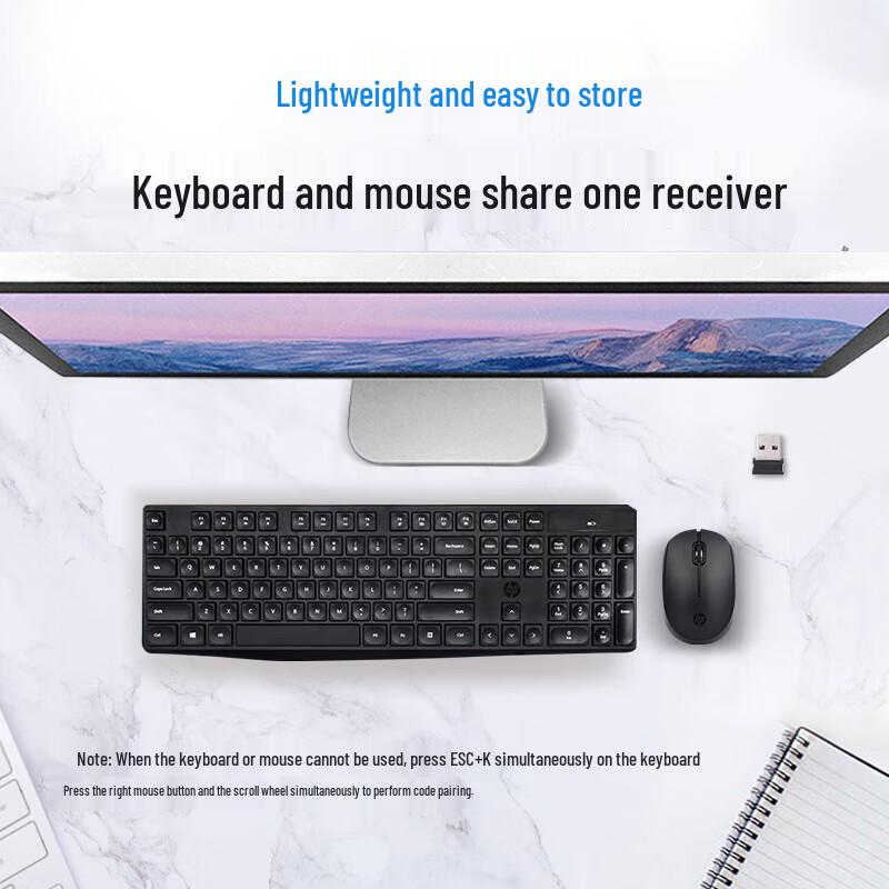 HP CS10 Wired Office Keyboard and Mouse Combo