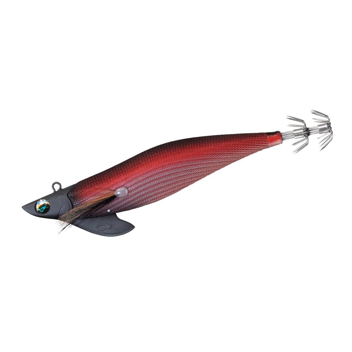 

Daiwa Emeraldas Boat 2 Squid Tip Size Black Head with Red Stripes Jig, Run, 3.5, 30g, Glow-in-the-Dark