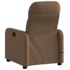 Vidaxl Foldable Massage Armchair, Brown, Fabric Upholstered
