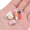 4Pcs/Set 1:12 Dollhouse Miniature Resin Toiletries Model Decor Diy Accessories