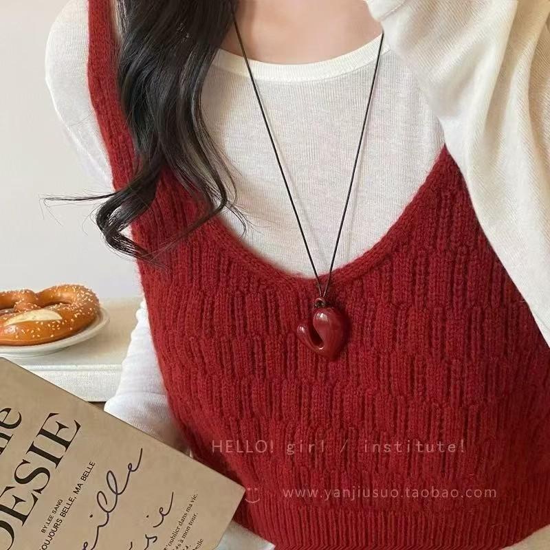 Ozean Patrick Star Lange Halskette Damen Nische Vintage Vielseitige Pulloverkette Hals