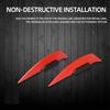 2PCS Motorcycle Modification Wind Wing Motorbike Body Decoration Moto Front Side Spoiler Aerodynamic Wing Set Motorbike Accessor