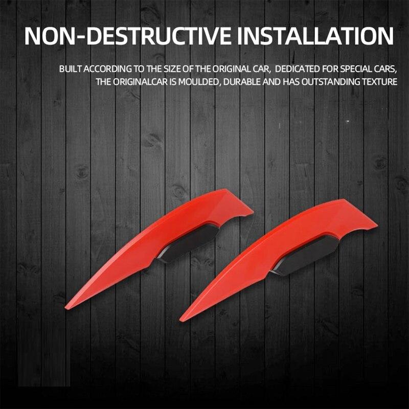 2PCS Motorcycle Modification Wind Wing Motorbike Body Decoration Moto Front Side Spoiler Aerodynamic Wing Set Motorbike Accessor