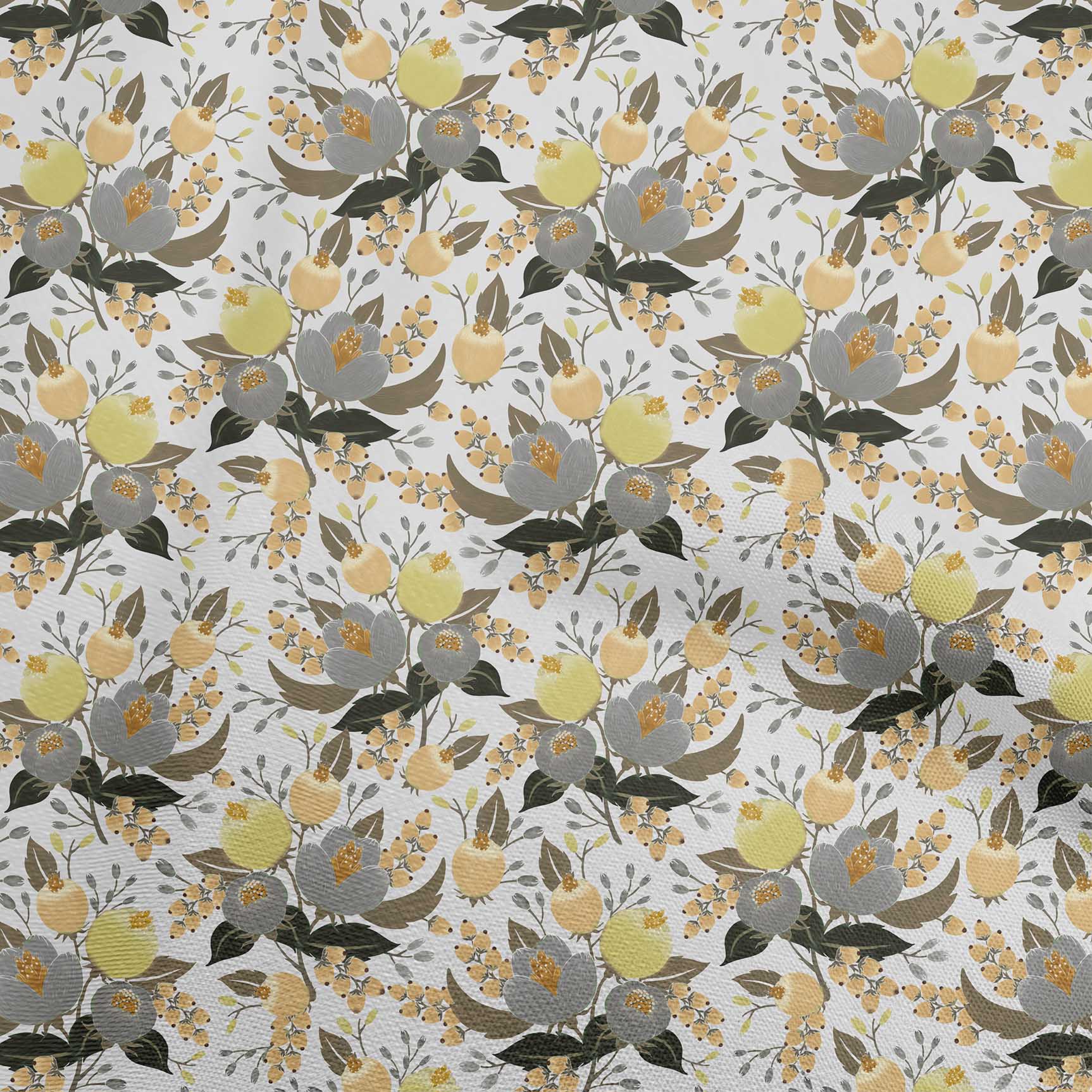 

OneOone Cotton Flex Light Blue Тканина з квітковим швейним матеріалом Тканина з принтом у дворі 40 дюймів 42 Inch Wide - Viscose Chiffon жовтий