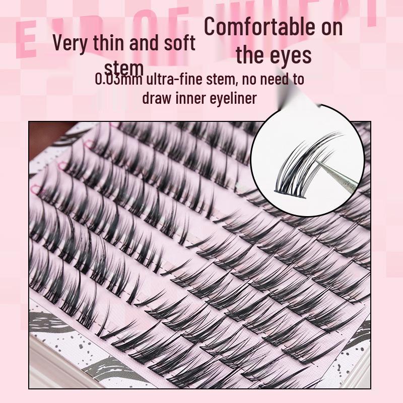 Fox Series Oude Stijl Grote Capaciteit Nepwimpers - Natuurlijk, Schuin, Vos Oog Effect voor Beginners