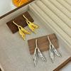 Elegantes Pendientes Largos con Borlas Irregulares Cómodo Accesorio de Joyería de Aleación para Fiesta Piel Sensible