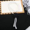 Women Waist Chain Camellia Decor Faux Pearl Single Layer Adjustable Size Waist Belt Various Outfit Accessories