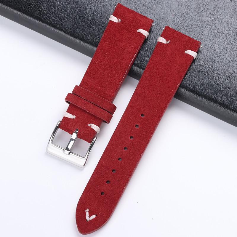 Men's & Women's 2023 Commuter Watch Straps: Thickened Suede Leather with D Buckle.