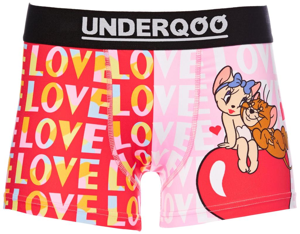 Pánské boxerky Tom a Jerry Ticket Love 3P růžové [Undercoo] TOM&JERRY