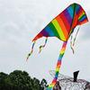 Easy Fly Colorful Rainbow Kite Outdoor Fun Sports Beach Kids Children  Buitenspeelgoed Cometas De Viento Outdoor Toys Kites