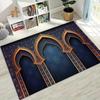 Mosque Islam Prayer Muslim Calligraphy Rug for Bedroom Living Room Sofa Home Doormat Decor Bedroom Decor Rug Home Mat