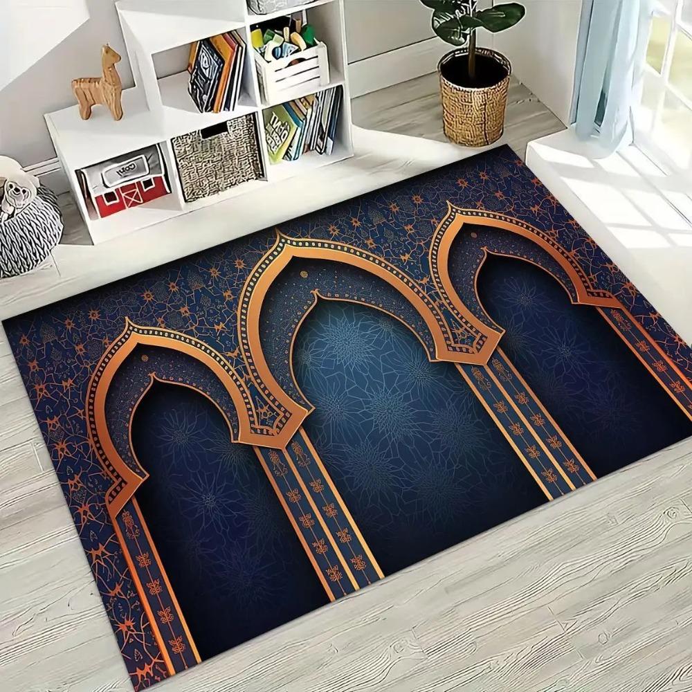 Mosque Islam Prayer Muslim Calligraphy Rug for Bedroom Living Room Sofa Home Doormat Decor Bedroom Decor Rug Home Mat