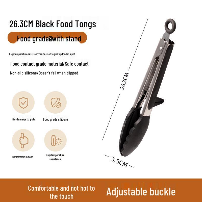 

Newcomer Discount: Food-Grade Silicone Kitchen Clips for Frying, Steak, and BBQ