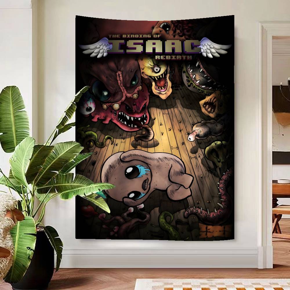 Game The Binding Of Isaac Classic Anime Anime Tapestry Hanging Tarot Hippie Wall Rugs Dorm Home Decor