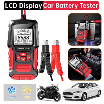 12V 24V Lead-acid Car Battery Tester LCD Digital Measurement Diagnostic Battery Analyzer Tool for Vehicle Truck Motorcycle