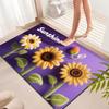 Sunflower Diatomaceous Earth Quick-Dry Non-Slip Bath Mat for Bathroom Floor & Doorway.