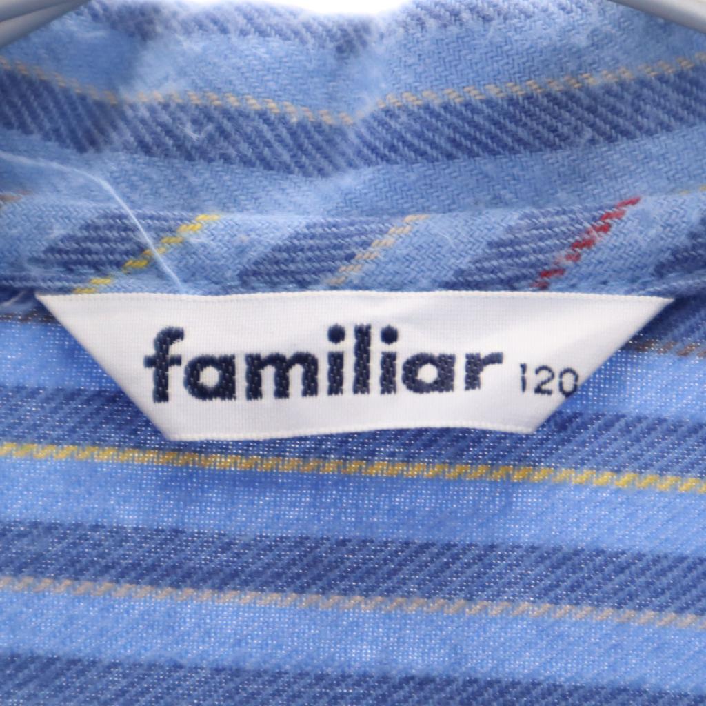 Familiar Long Sleeve Shirt 120 Blue Kid's Used