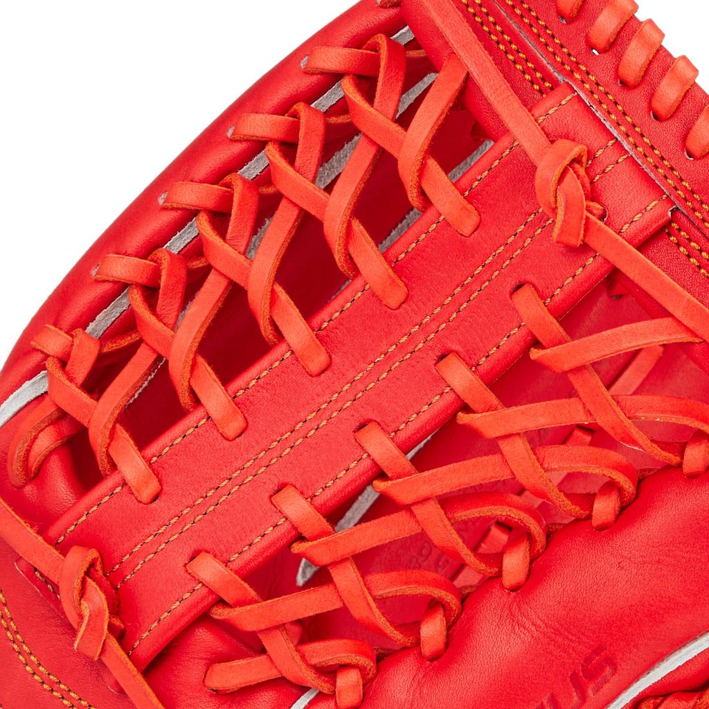 ZETT Pro Status Hardball Baseball Glove for Deep Orange Size 8 (BPROG678) Outfielders, Right-Handed Throwers, (5800),