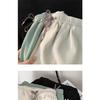 Ice Silk Sports Five Quarter Pants Women Summer High Waist Loose Breathable Large Size Home Wide Leg Shorts Wear