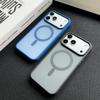 New Matte Magnetic Drop-Proof Case for iPhone 17 Pro Max - Color Block Design, Skin-Feel Texture, Compatible with Apple 16.