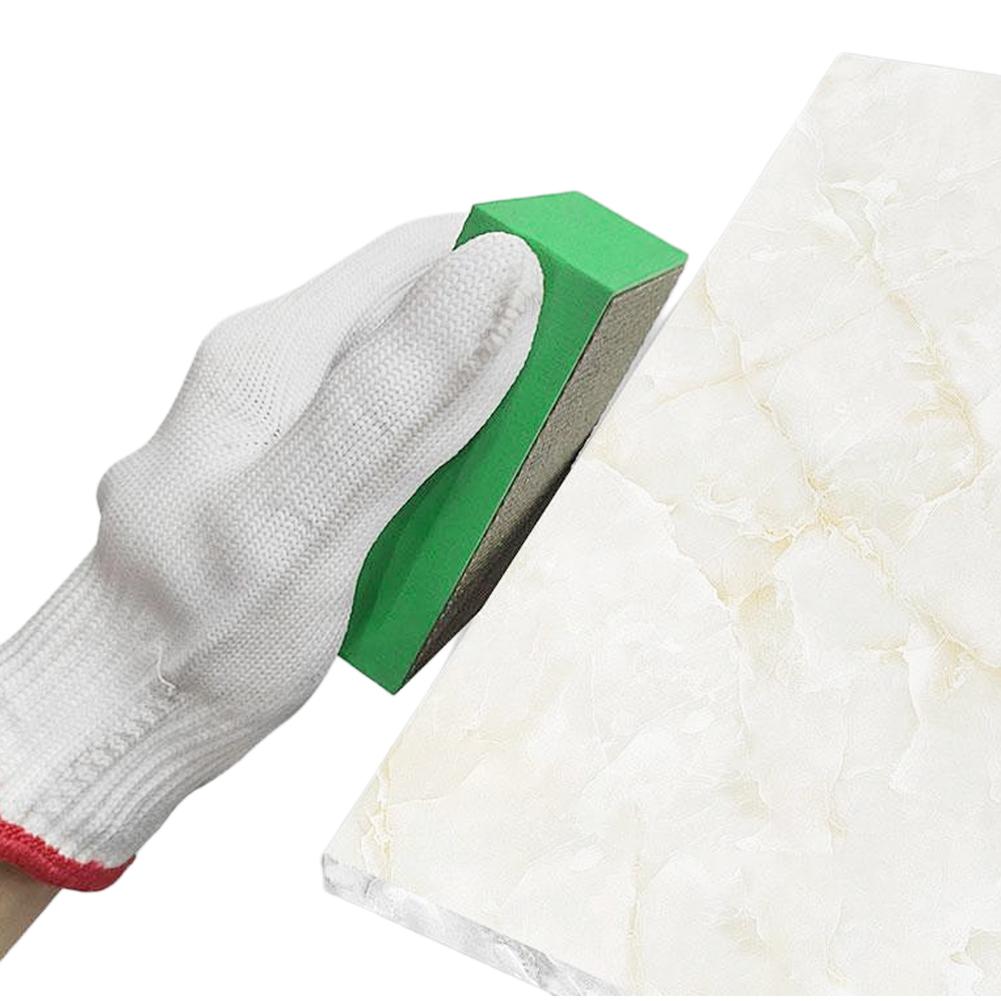 4Pcs Tile Glass Grinding Block Pad Stone Marble Polisher Tools Ceramic Polish Tool for Glass Burr Removal Metal Polishing